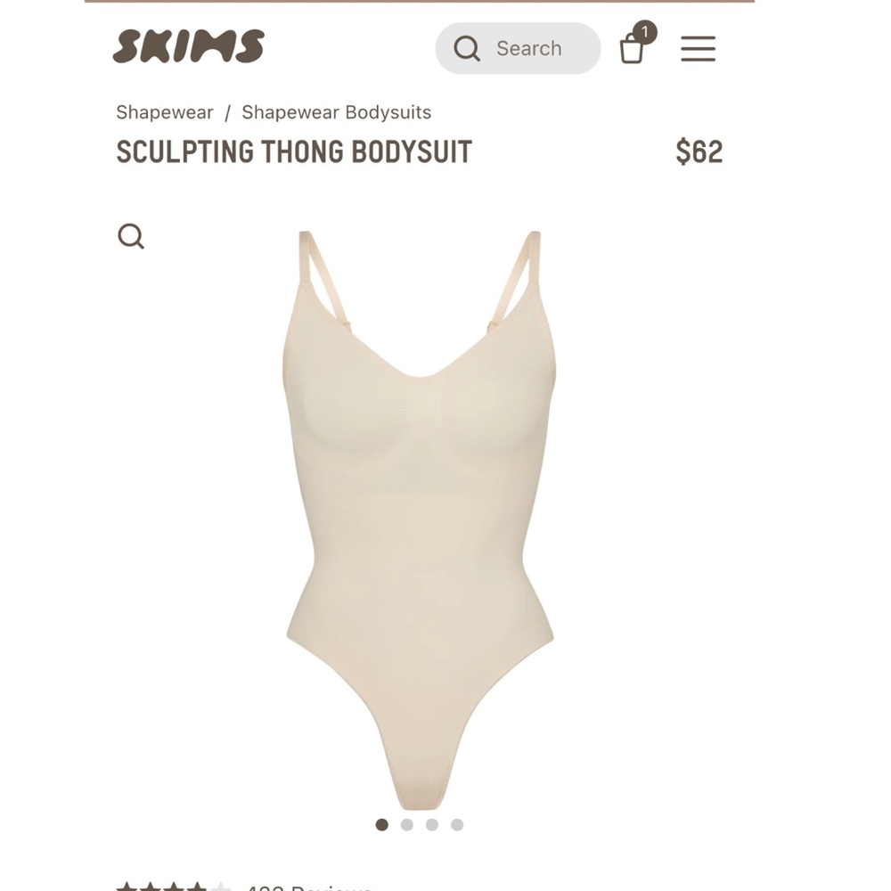 SKIMS Sculpting Thong Bodysuit